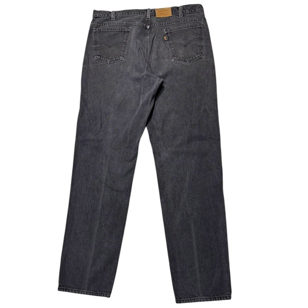 Vintage Levi's 505 regular fit Black Jeans with an Orange Tab Jeans - 38x36 - Picture 2 of 7